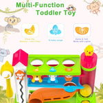 Musical Toy For 1-2 Year Old Boys,Educational Baby Toys 12-18 Months,Ball Drop Toy With English & Spanish,Fine Motor Toys For Toddlers 1-3,Birthday Gift For 1+ Year Old Boy (Green)