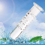 Crystal Glass Dildo Prostate Massager for G Spot Stimulation and Anal Pleasure