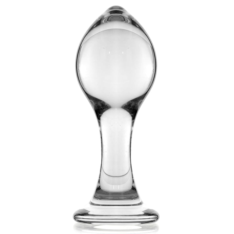 Glass Butt Plug,Big Anal Plug With Long Neck,Anal Training Sex Toys For Men Women Gay And Couples