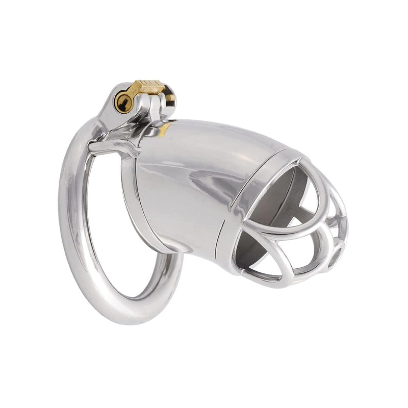 Male Chastity Device Cock Cage Stainless Steel Men'S Pennis Lock Penis Ring Cage Men'S Abstinence Virginity Lock J2245 45Mm