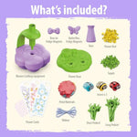 DIY Fabric Flower Bouquet Kit for Girls with Light & Music, Ages 6-12