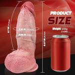 8.26" Girth Thick Dildo with Strong Suction Cup, Realistic Anal Sex Toys | for Men Women Couples, Dual Density Soft Liquid Silicone Anal Dildos, Adult Sex Toys & Games G-spot Realistic Dildo