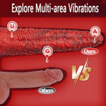 Realistic Monster Tongue Thrusting Dildo Vibrator Adult Sex Toys, 9.5" Big Fantasy Dildo With 10 Vibrating 3 Thrust Modes Remote Control Strong Suction Cup Anal Plug Penis For Women Men