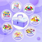 3000 Piece Kids Arts and Crafts Supplies Kit in 3 Layered Craft Box with Pipe Cleaners and More
