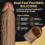 Model F Vibrating Penis Sleeve With Remote Control - Innovative Cock Sleeve Design, 8 Vibration Modes, Silicone Girth Enhancer - Perfect Adult Sex Toys For Pleasure - Sex Toy For Adults