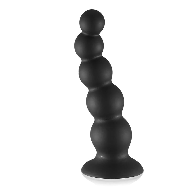 8.5 Inch Anal Beads Training, 5 Balls Dildo Liquid Silicone Anal Plug With Strong Suction Cup For Hands-Free Play, Realistic Butt Plug Soft G Spot Adult Sex Toys For Women Men