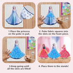 Magical Princess Poke Art Kit for Kids, 8-Piece DIY Wood Kit
