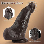 3“ Diameter Huge Thick Dildo Realistic Dildos With Suction Cup For Hands-Free Play, Black Giant Dildo For Vagina G-Spot Anal Sex, Wide Dildo Big Cock Adult Sex Toy For Couple Men Women Gay