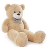 Big Teddy Bear 4Ft Giant Soft Stuffed Animals Cute Plush Toy For Girlfriend Women Kids For Valentine'S Christmas Birthday (Light Brown, 47 Inches)