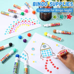 Bulk Bingo Dauber Dot Markers Set, 180 Pcs, 0.5 oz, 12 Vibrant Colors