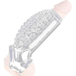 Clear Penis Sleeve Extender Cock Sleeves Cock Sheath With Anti-Slip Delay Ejaculation Testicle Toys Ultra-Soft Penis Sleve Penis Enlarger Girth Pennis Sleeve Girth Enhancer For Men