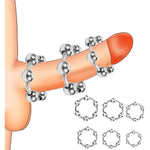 Male Penis Cock Ring Smooth Ring Delay Ring Stainless Steel Penis Ring Penis Training Chastity Device For Male Sexual Stimulation 25Mm