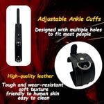 Chastity Belt For Men Testicle Toys Bdsm Cbt Heavy Scrotum Bondage Sexual Stimulation Device With Leg Straps, Male Bondage Testicle Punish Ankle Cuffs Adult Sex Toy For Men,Couple, Black