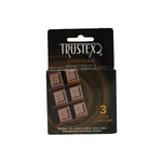 Chocolate Flavored Lubricated Condoms - 3 Pack - Trustex