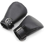 Remium Soft Leather Padded Bondage Mitts Sm Restraints W/Lockable Padded Bondage Mitts Boxing Gloves Bdsm Adult Sex Toys