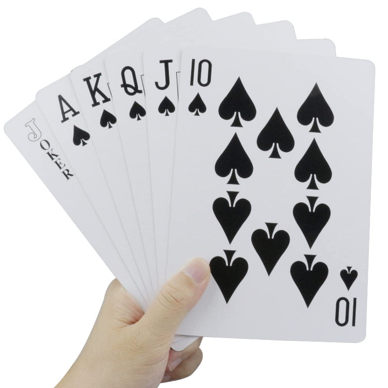Large Playing Cards Jumbo Deck, 5X7 Inch Giant Poker Super Big Game Card Se