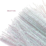 Glitter Dazzling Color Pipe Cleaners, 100 Pieces for Crafting and DIY Projects
