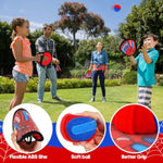 Toss And Catch Ball Game Set,Fun Velcro Ball And Catch Game Outdoor Toys For Kids Ages 3 4 5 6 7 8, Outside Yard Pool Beach Toddler Baseball Glove For Boys Girls Birthday