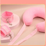 Sm Flirting Binding Split Leg With Pillow Stretch Leg Restraint Pillow(Pink)