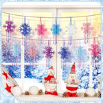 36 Sets Snowflake Wind Chime DIY Kit, Wooden Craft to Paint, Perfect for Holiday Decor