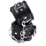 Adjustable Handcuffs Wrist Ankle Bracelets Sm Adult Plush Pu Leather Bondage Fetish Handcuffs Kit Cuff Restraint Set Sex Toy (Wrist)