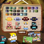 108Pcs Magnetic Blocks With Action Figures, Interactive Role-Playing Magnetic Building Toy Set, Toddlers Stem Learning Gift For Christmas