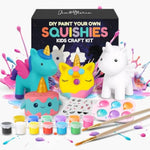 3 Pack Jumbo Squishy Paint Kits for Kids Ages 8-14, Arts & Crafts Party Favors