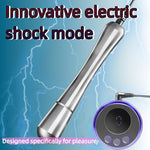 Electric Butt Plug Estim Prostate Massager for Men Women Anal Electro Stim E-Stim Electrosex Toys Stainless Steel Remote Control BDSM Electro Sex Couples Adult Prostate Stimulation Metal Sex Toy.