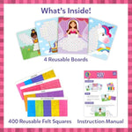 Felt Fun 3D Mosaic Art Craft Kits for Unicorns and Princesses