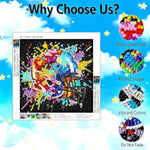 Football Helmet Diamond Art Painting Kit for Kids with 7X7 Inch Frame