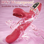 Sex Toys Thrusting Dildo Vibrator For Women, G Spot Clitoral Vibrator Dildos With 7 Thrusting & 7 Vibrating Modes, Waterproof Rabbit Vibrators Rose Sex Toy Stimulator Adult Sex Toys For Female Couples