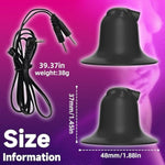 Electric Shock Nipple Sucking Female Bdsm Toys Breast Pump Masturbation Game Stimulator Adjustable Current Adult Sex Toy