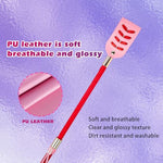 Spanking Paddle Flogger For Sex Pu Leather Sex Whip Adult Sm Tool Flirt Restraint Bondage Sexual Adult Sex Toy For Couple Adults Bdsm Cosplay Play Sex Flogger Sex Whip Adult Sex Play(Pink)