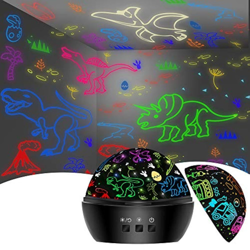 Dinosaur Night Light Toys For 3-8 Year Old Boys,2 In 1 Dino Projection For 2-10 Year Kids,Boys Girls Gifts,Suitable For Chirstmas Xmax Easter Birthday
