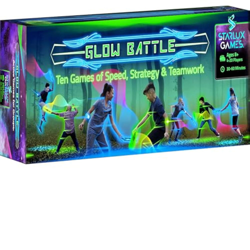 Glow Battle - Family Pack: A Thrilling, Glowing Sword Game | 2-8 Players, Age 8+ | Family Games For Kids & Adults | Tween Boys Gift Ideas | Outdoor Toys | Glow Games For Kids 8-12