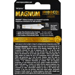 Magnum Ribbed Large Size Condoms, 3 Count (Pack Of 6)