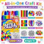 1200pcs+ Craft Kits Back to School Supplies with Pipe Cleaners