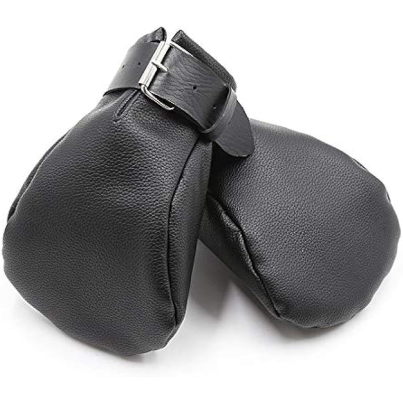 Remium Soft Leather Padded Bondage Mitts Sm Restraints W/Lockable Padded Bondage Mitts Boxing Gloves Bdsm Adult Sex Toys