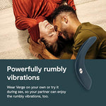 Verge Vibrating Cock Ring Adult Toy | Men'S Perineum Vibrators | App Control Penis Ring With 10 Vibrations | Male Vibrator Silicone Games & Gifts | Wearable Adult Sex Toys For Men & Couples
