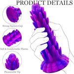 Fantasy Realistic Silicone Anal Dildo For Adult, Huge Unique Monster Dildo With Barbs & Strong Suction Cup, Big Dragon Anal Butt Plug G-Spot Prostate Stimulator Masturbator Sm Sex Toys For Women