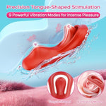 Wearable Vibrator Sex Toys For Women, Remote Control Vibrator With 9 Vibrating Modes, Tongue-Shaped Mini Vibrators Adult Toys, Panties Clitoral Stimulator Pleasure Tools For Female And Couples