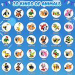 30 Pack Party Favors For Kids, 750 Pcs Animals Building Block Toy For Goodie Bag Stuffers, Toy Set For Classroom Student Prizes Easter Children'S Day Birthday Gift For Boys Girls Ages 6-12+