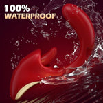 G Spot Dildo Vibrator Sex Toys, Thrusting Dildo 2 In-1 Vibrators With 9 Vibrating & Tongue Licking Modes, Clitoral G Spot Anal Sex Toy, Rose Adult Sex Toys & Games For Woman Man Couples