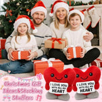 I Love You Anniversary Engagement Wedding Valentines For Men Women Couples Wife Husband Boyfriend Girlfriend Christmas To My Love Decor Red Heart Gifts For Him Her Fluffy Stuffed Animal- 5.7Inch