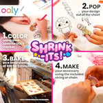 DIY Shrink Art Charms Kit for Kids, 28 Piece Fun Friends Collection