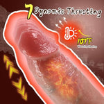 Thrusting Dildo Vibrator Sex Toys, 8.5" Realistic Dildos Vibrators For Anal Vagina Stimulation With 7 Thrusting & 10 Vibration & Heating Mode, Adult Toys For Women Men & Couple