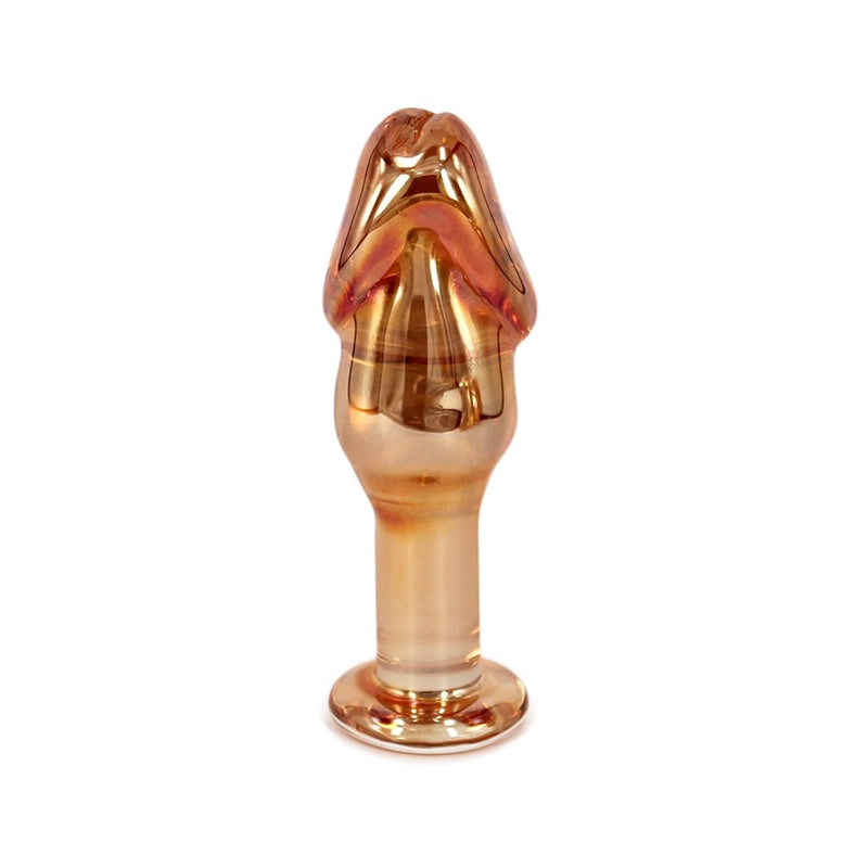 Glass Pleasure Penis Wand Dildo, Anal Sex Toy Butt Plugs (S)