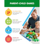 Magnetic Tile Animals & Dinosaurs STEM Building Set for Kids Ages 3-7