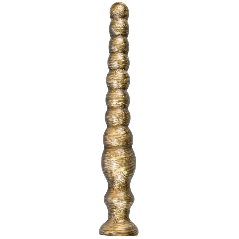 Long Anal Beads Vaginal G-Spot Deep Stimulation Dildo Anus P-Spot Sensitive Zone Masturbation Massage Butt Plug With Strong Suction Cup For Male Female Couple Anus Bead Sex Toy