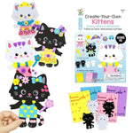 4 Pcs Cat Foam Art Craft Kits for Kids Ages 4+, Preschool Party Favor Activity
